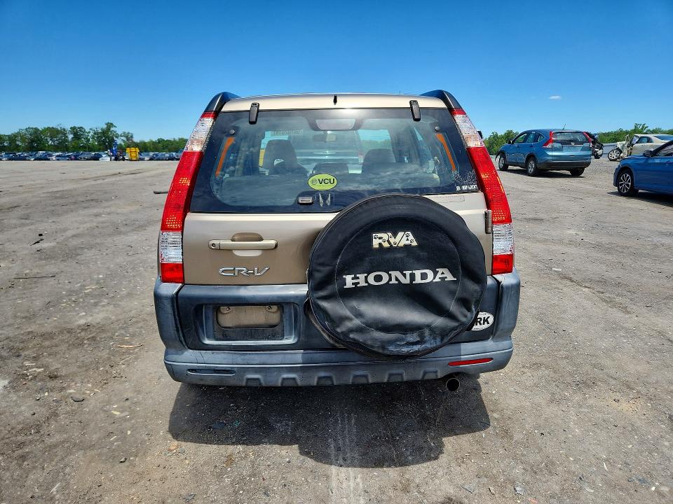 2006 Honda Cr-v VIN SHSRD68566U408259 COPART salvage auction — REAR END, Va - Cert Of Title - Salvage, sold $975 on 2026-07-15 (photo 6)