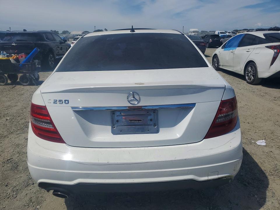 2013 Mercedes-benz C class VIN WDDGF4HB6DR271338 COPART salvage auction — FRONT END, Ca - Salvage Certificate, sold $950 on 2026-08-06 (photo 6)