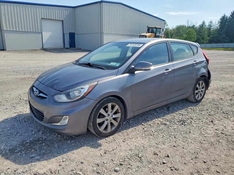 2013 Hyundai Accent VIN KMHCU5AE3DU138358 COPART salvage auction — REAR END, Ny - Mv-907A Salvage Certificate, sold $500 on 2026-07-20 (photo 1)