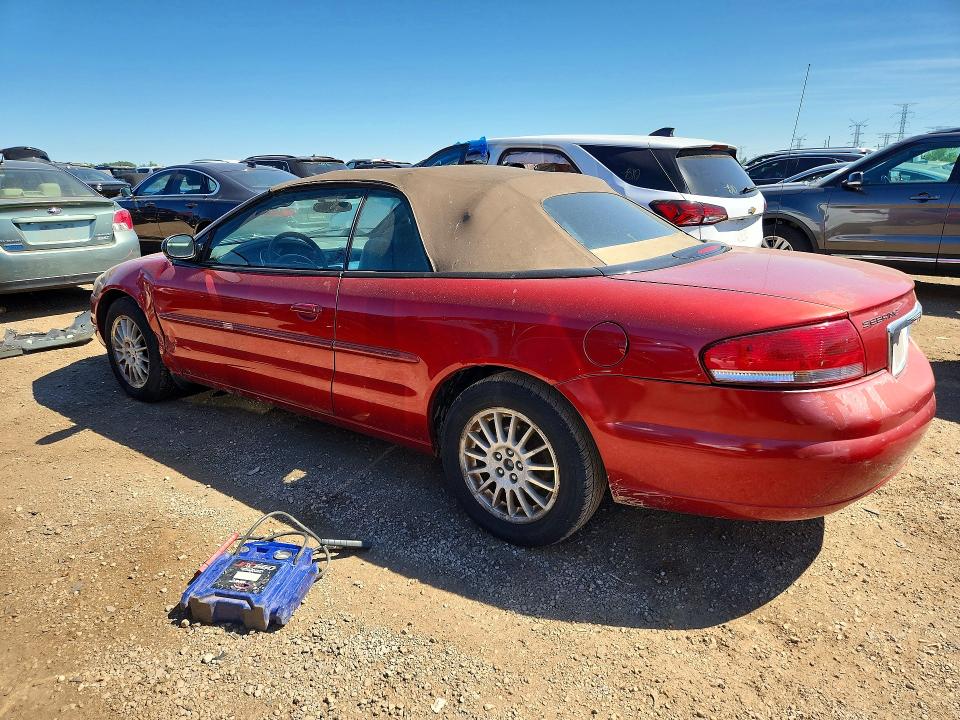 2006 Chrysler Sebring VIN 1C3EL55R16N153889 COPART salvage auction — FRONT END, Il - Salvage Certificate, sold $275 on 2026-07-09 (photo 2)