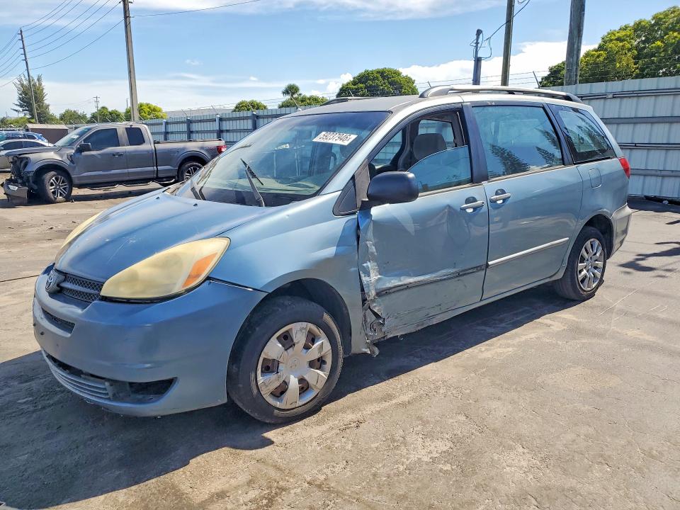 2005 Toyota Sienna VIN 5TDZA23C05S383853 COPART salvage auction — SIDE, Fl - Certificate Of Destruction, sold $500 on 2026-07-27 (photo 1)