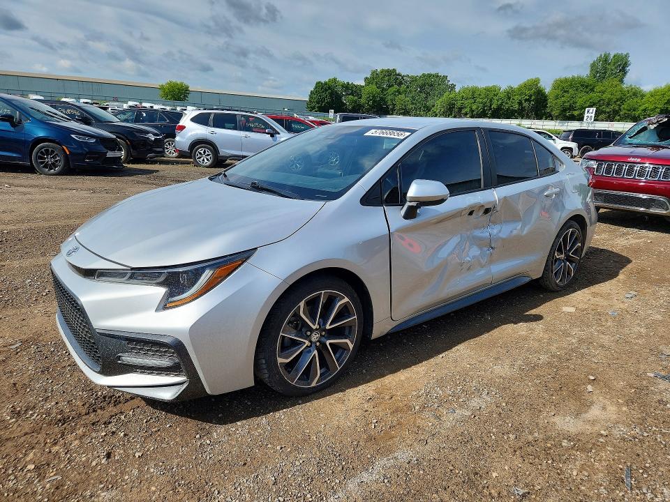 2020 Toyota VIN 5YFS4RCE3LP021248 COPART salvage auction — SIDE, Mi - Certificate Of Title, sold $8,200 on 2026-07-08 (photo 1)
