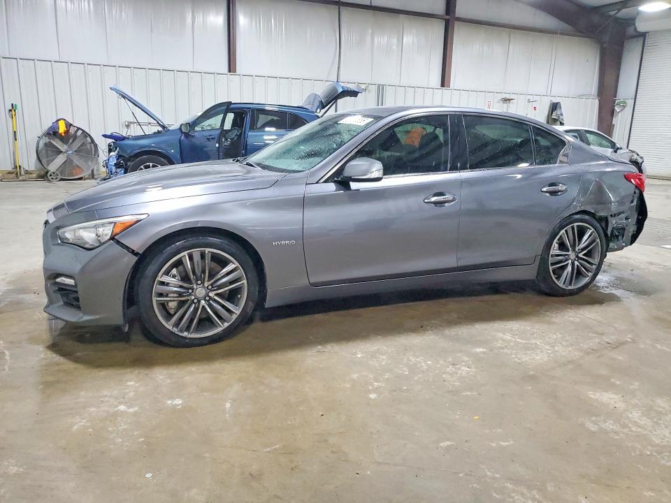 2014 Infiniti Q50 VIN JN1AV7AR3EM702019 COPART salvage auction — SIDE, PA - CERTIFICATE OF SALVAGE, sold $2,000 on 2026-07-22 (photo 1)