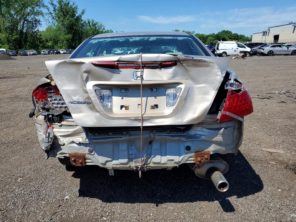 2007 Honda Accord VIN 1HGCM56417A041381 COPART salvage auction — REAR END, CT - CERT OF TITLE-SALVAGE, sold $475 on 2026-07-02 (photo 6)