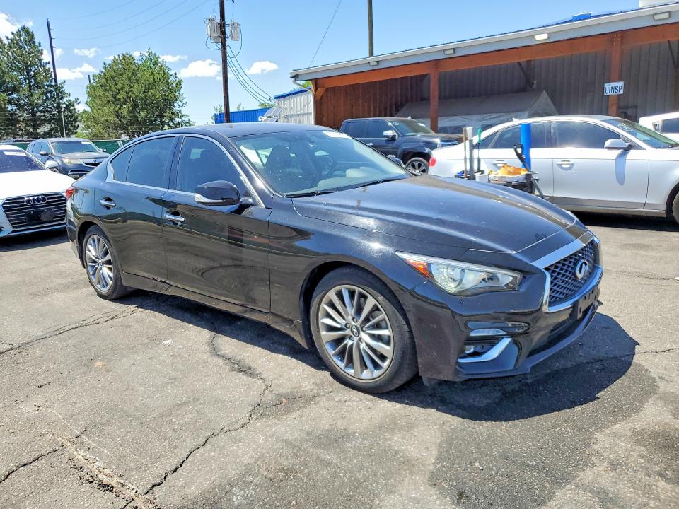 2022 Infiniti Q50 VIN JN1EV7BR3NM340273 COPART salvage auction — REAR END, CO - CERTIFICATE OF TITLE (P), sold $7,200 on 2026-07-28 (photo 4)