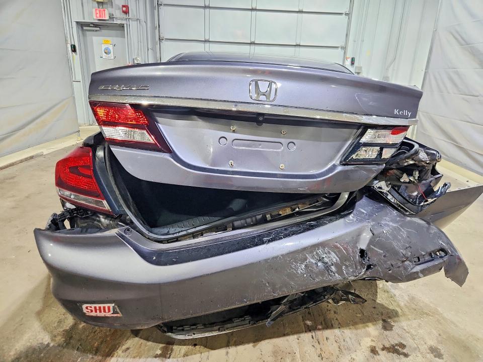2015 Honda VIN 19XFB2F52FE276280 COPART salvage auction — REAR END, MA - CERT OF TITLE-RECONSTRCTD COLL, sold $3,150 on 2026-07-02 (photo 6)