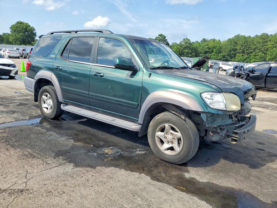 2001 Toyota VIN 5TDZT34A11S022803 COPART salvage auction — FRONT END, MS - CERT OF TITLE-SALVAGED, sold $1,050 on 2026-07-31 (photo 4)