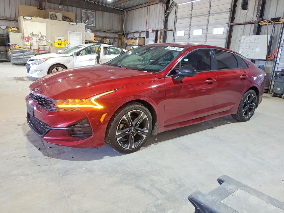 2021 Kia K5 VIN 5XXG64J28MG080799 COPART salvage auction — HAIL, Mo - Certificate Of Title, sold $5,400 on 2026-07-08 (photo 1)