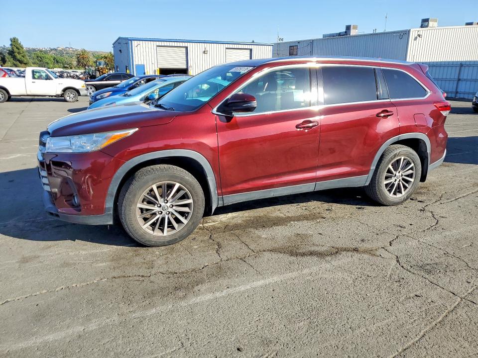 2019 Toyota VIN 5TDJZRFH0KS970149 COPART salvage auction — REAR END, Ca - Salvage Certificate, sold $8,200 on 2026-07-24 (photo 1)