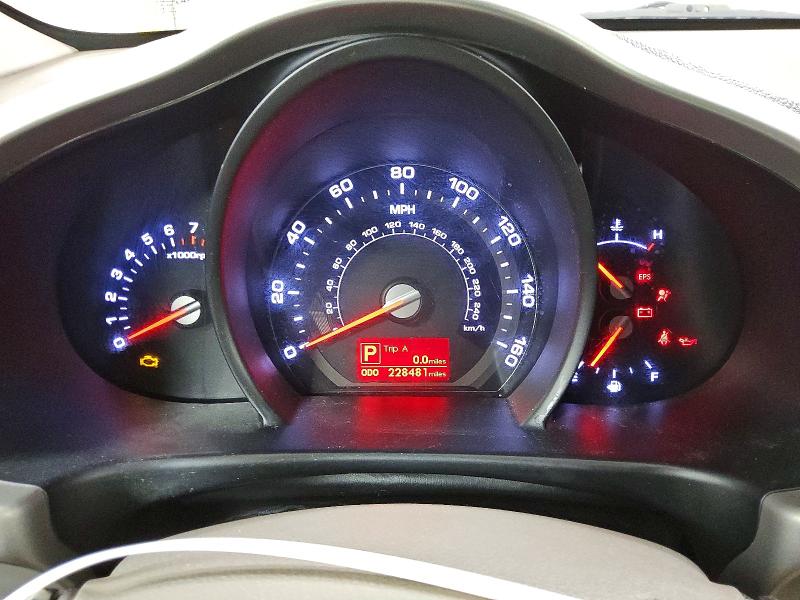 2012 Kia Sportage VIN KNDPB3A23C7247339 COPART salvage auction — NORMAL WEAR, WV - CERTIFICATE OF TITLE, sold $1,300 on 2026-07-16 (photo 9)