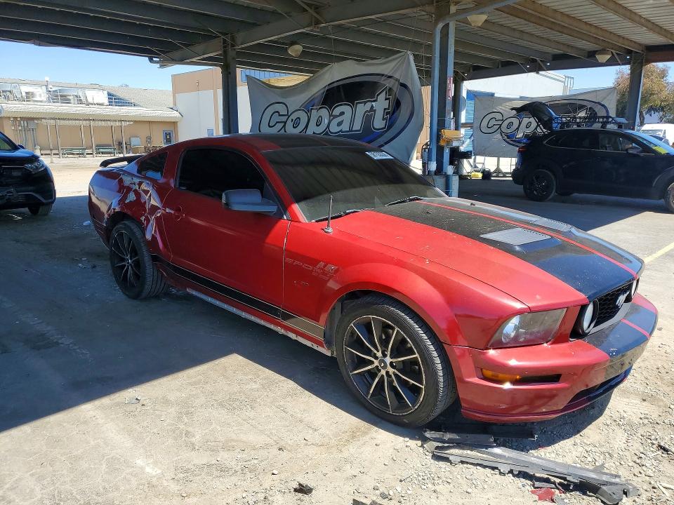 2005 Ford Mustang VIN 1ZVHT82H655141545 COPART salvage auction — SIDE, Ca - Salvage Certificate, sold $550 on 2026-07-09 (photo 4)