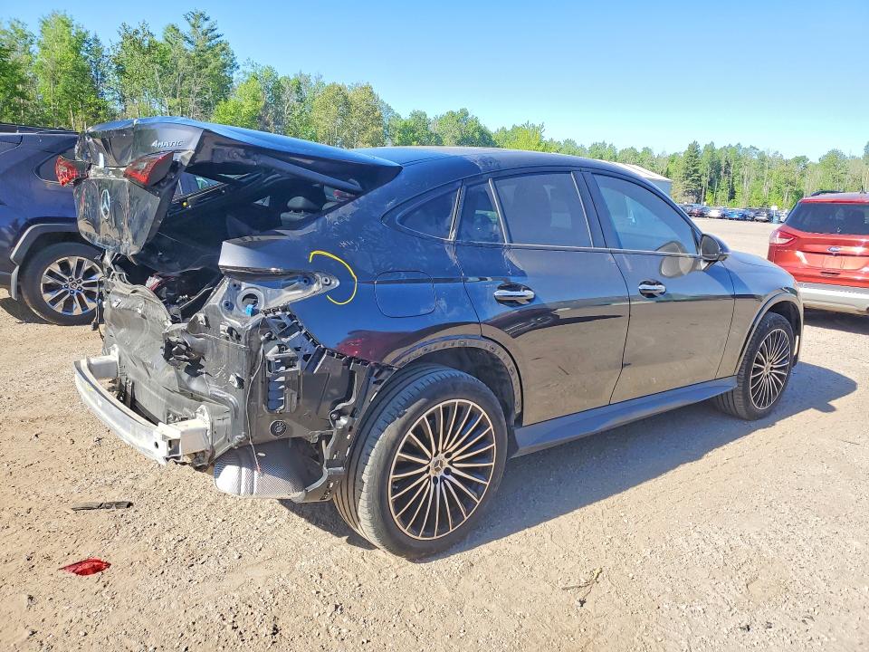 2024 Mercedes-benz Glc class VIN W1NKJ4HB0RF183535 COPART salvage auction — REAR END, On - Permit Salvage, sold $40,000 on 2026-07-07 (photo 3)