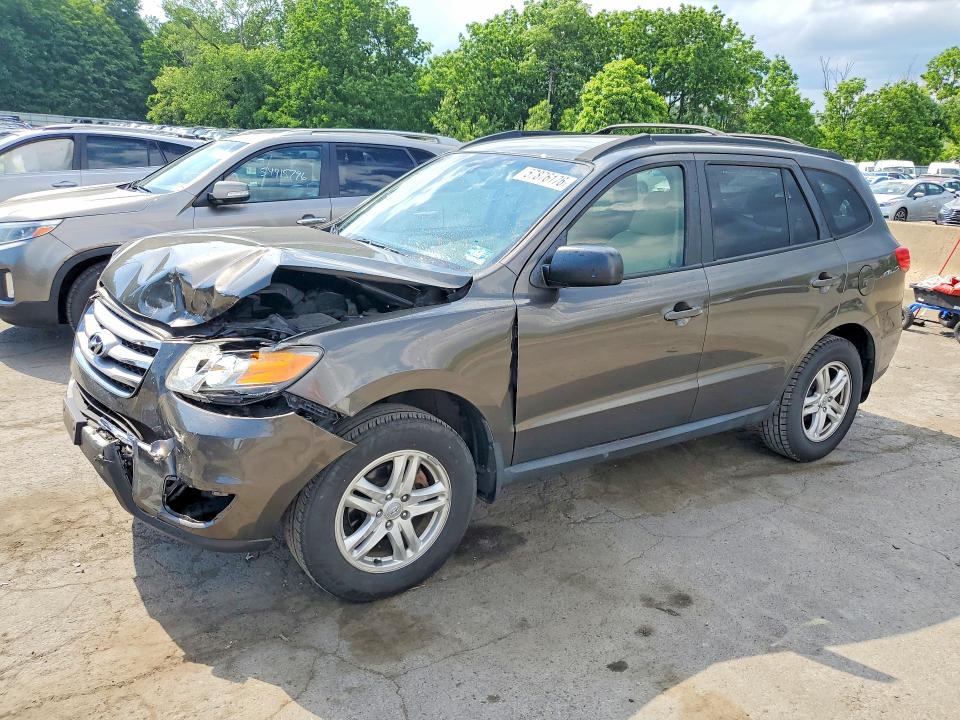 2012 Hyundai Santa fe VIN 5XYZGDAB9CG125068 COPART salvage auction — FRONT END, Nj - Cert Of Title-Salvage, sold $600 on 2026-07-21 (photo 1)