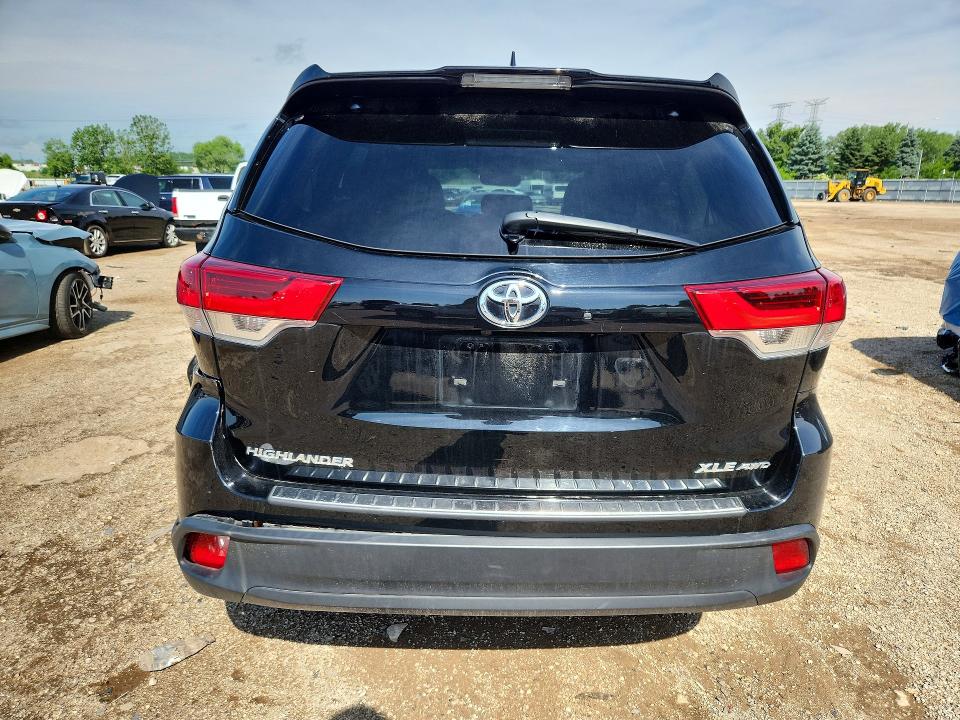 2018 Toyota Highlander VIN 5TDJZRFH8JS546040 COPART salvage auction — SIDE, Il - Salvage Certificate, sold $13,300 on 2026-07-16 (photo 6)