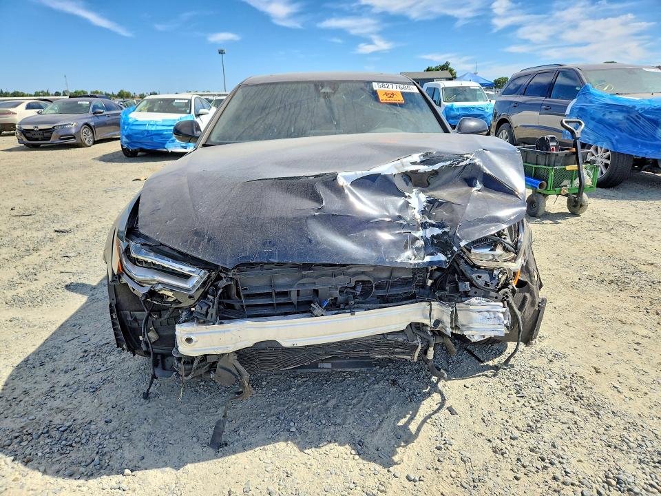 2014 Audi A6 VIN WAUHGAFC0EN113623 COPART salvage auction — FRONT END, Ca - Salvage Certificate, sold $650 on 2026-07-16 (photo 5)