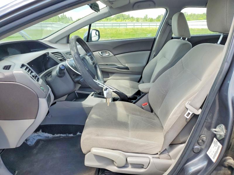2012 Honda Civic VIN 2HGFB2E49CH017036 COPART salvage auction — SIDE, On - Permit No Brand - Unfit, sold $1,050 on 2026-07-02 (photo 7)