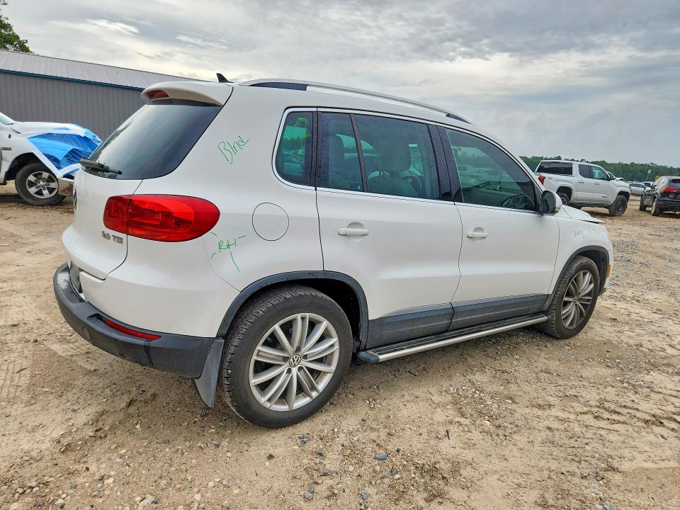 2014 Volkswagen Tiguan VIN WVGAV3AX1EW540878 COPART salvage auction — FRONT END, Fl - Cert Of Title Slvg Rebuildable, sold $650 on 2026-07-06 (photo 3)