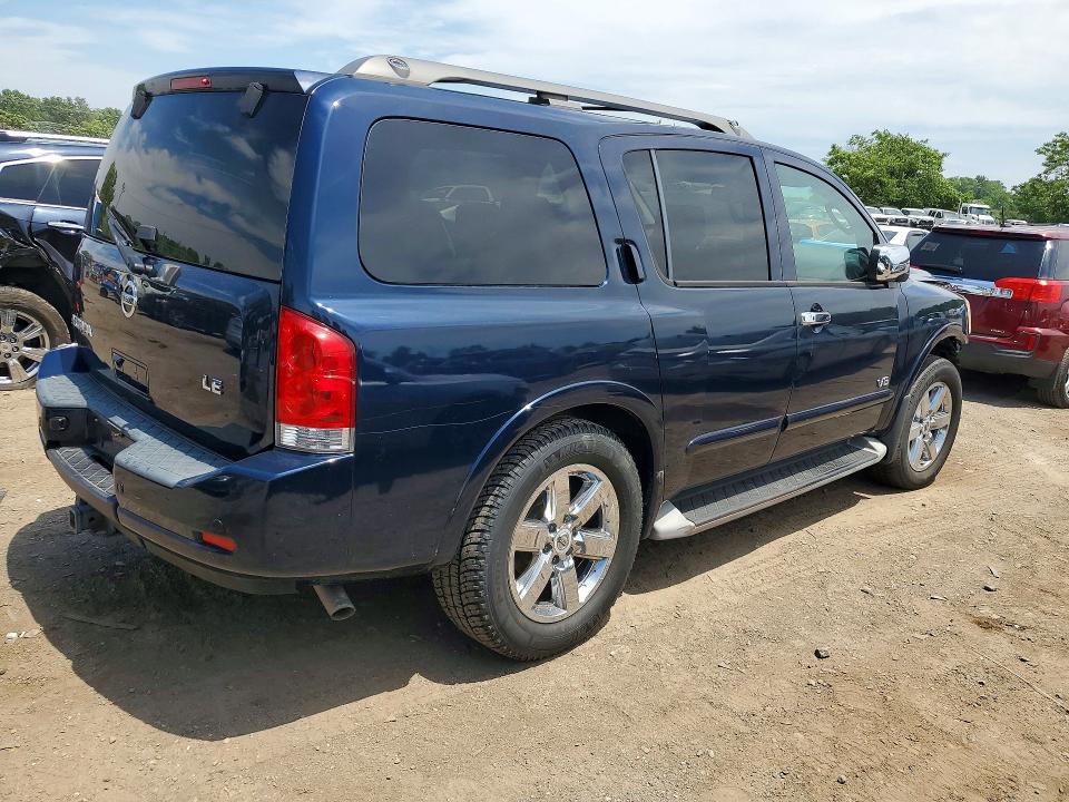 2009 Nissan Armada VIN 5N1AA08C79N605080 COPART salvage auction — FRONT END, MD - CERT OF SALVAGE > 75% DAMAGE (P), sold $700 on 2026-07-09 (photo 3)