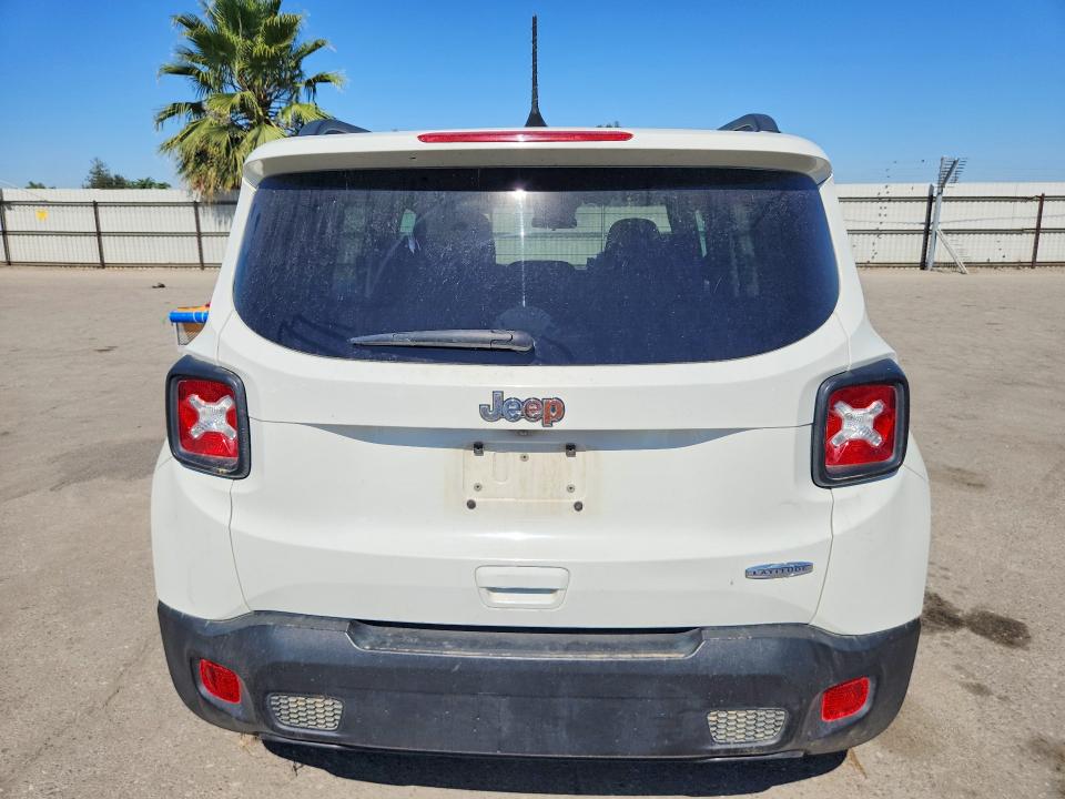 2019 Jeep Renegade VIN ZACNJABB8KPK46649 COPART salvage auction — FRONT END, Ca - Salvage Certificate, sold $1,450 on 2026-07-31 (photo 6)
