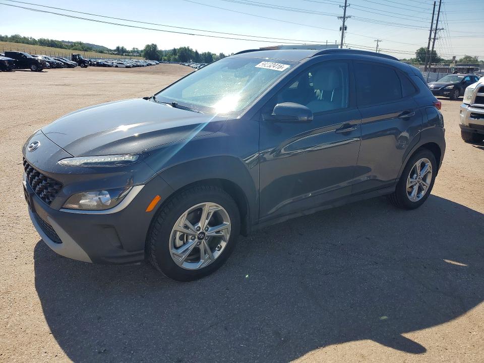 2023 Hyundai Kona VIN KM8K6CABXPU985687 COPART salvage auction — HAIL, Co - Certificate Of Title, sold $275 on 2026-07-27 (photo 1)