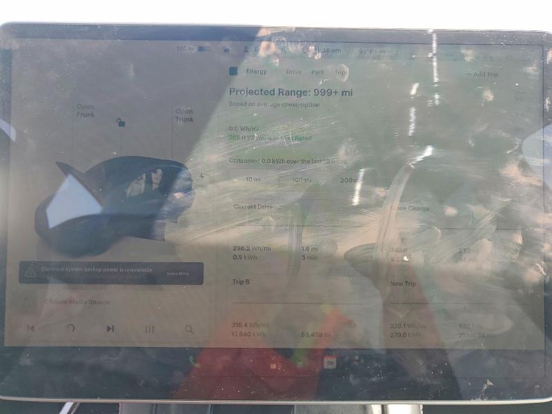 2023 Tesla Model y VIN 7SAYGDEF2PF749870 COPART salvage auction — FRONT END, TX - SALVAGE VEHICLE TITLE, sold $9,500 on 2026-07-20 (photo 9)
