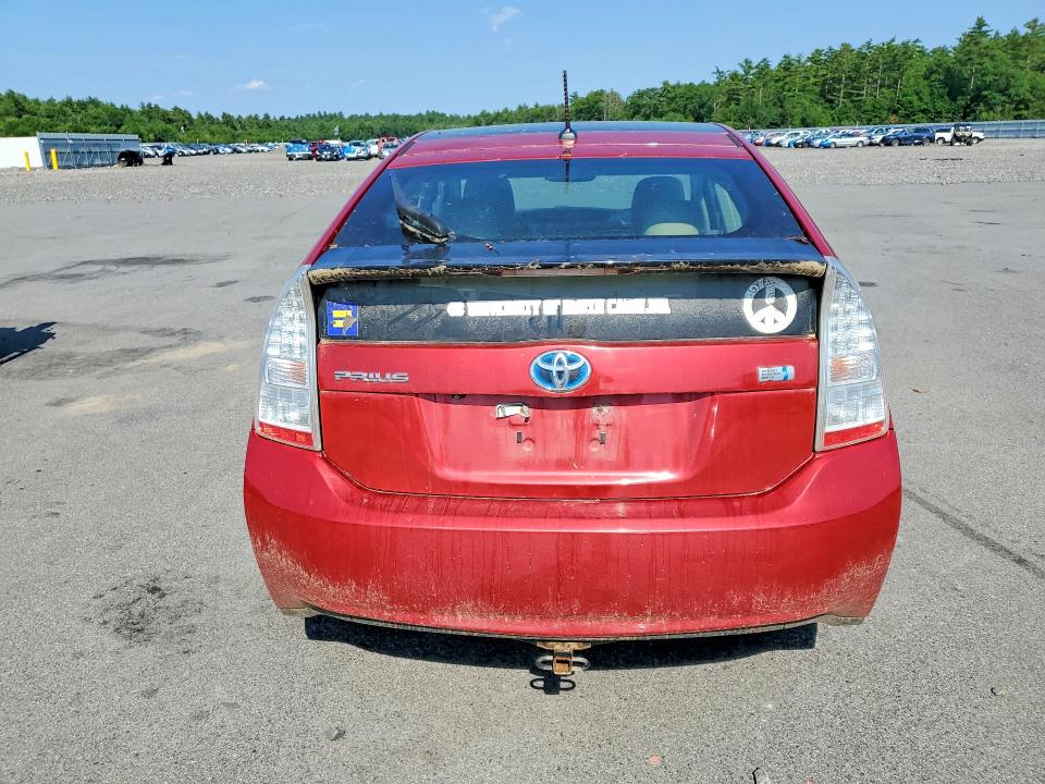 2010 Toyota Prius VIN JTDKN3DU9A0186695 COPART salvage auction — NORMAL WEAR, Me - Certificate Of Title, sold $1,200 on 2026-07-08 (photo 6)