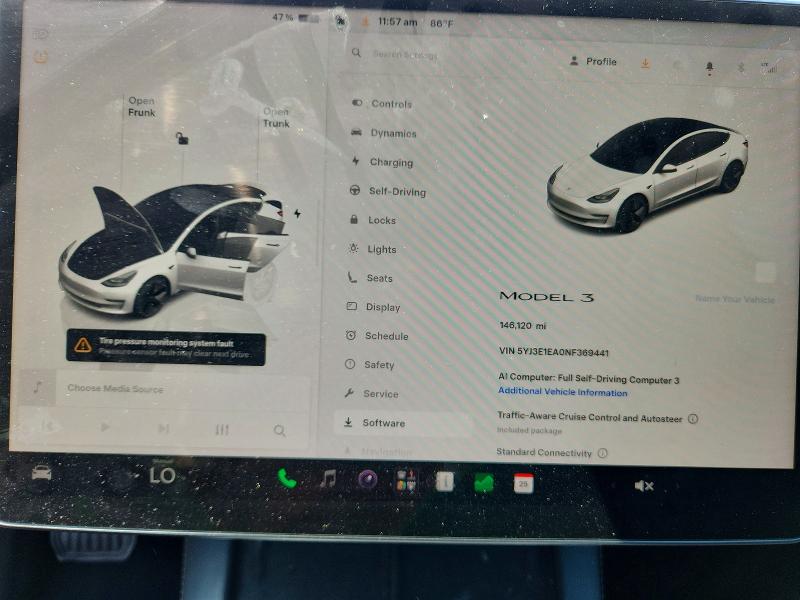 2022 Tesla Model 3 VIN 5YJ3E1EA0NF369441 COPART salvage auction — SIDE, Va - Certificate Of Title, sold $9,000 on 2026-07-08 (photo 9)
