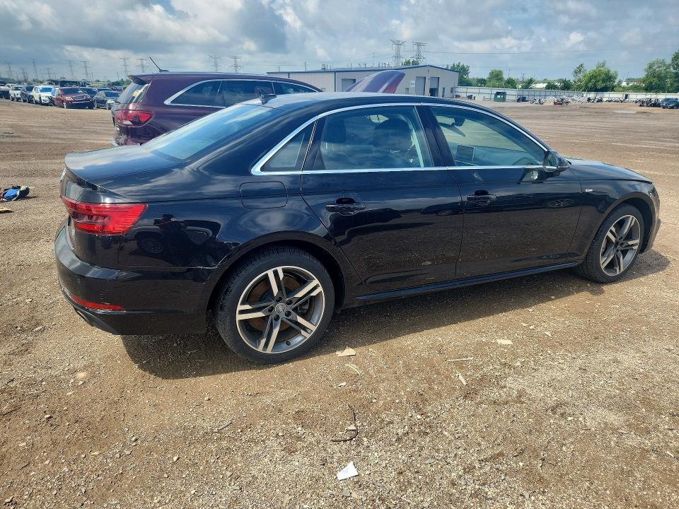 2017 Audi A4 VIN WAUENAF43HN038941 COPART salvage auction — FRONT END, Il - Salvage Certificate, sold $4,650 on 2026-07-21 (photo 3)