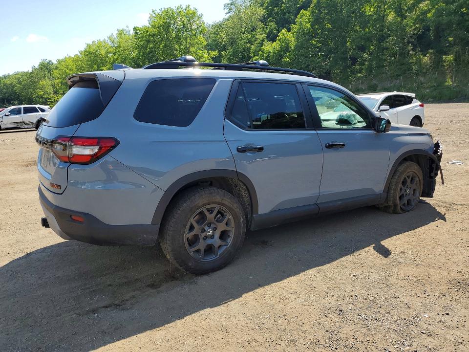 2024 Honda Pilot VIN 5FNYG1H67RB018958 COPART salvage auction — FRONT END, Ct - Cert Of Title-Salvage, sold $10,200 on 2026-07-09 (photo 3)