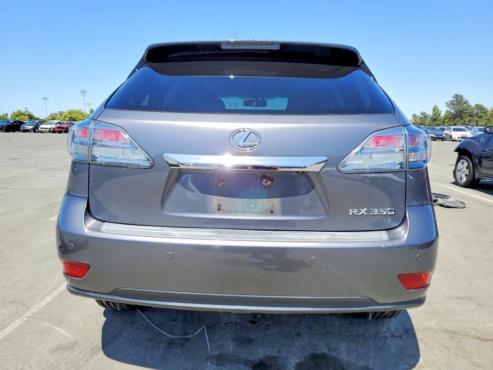 2012 Lexus Rx VIN 2T2BK1BA8CC134405 COPART salvage auction — FRONT END, Ca - Salvage Certificate, sold $250 on 2026-07-06 (photo 6)