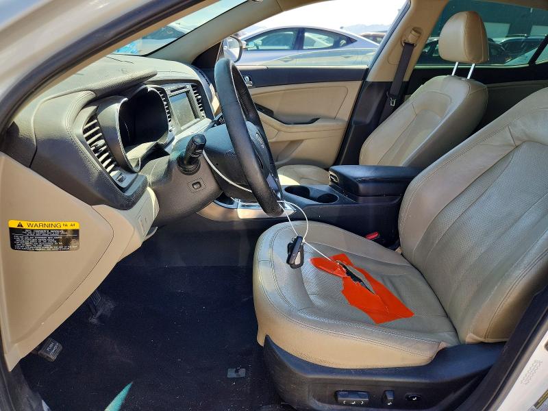 2012 Kia Optima hybrid VIN KNAGM4AD3C5009341 COPART salvage auction — FRONT END, Ut - Salvage Certificate, sold $700 on 2026-07-02 (photo 7)