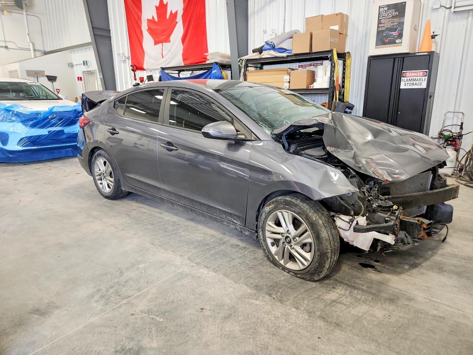 2020 Hyundai Elantra VIN KMHD84LF9LU912247 COPART salvage auction — FRONT END, ON - PERMIT SALVAGE, sold $850 on 2026-07-14 (photo 4)