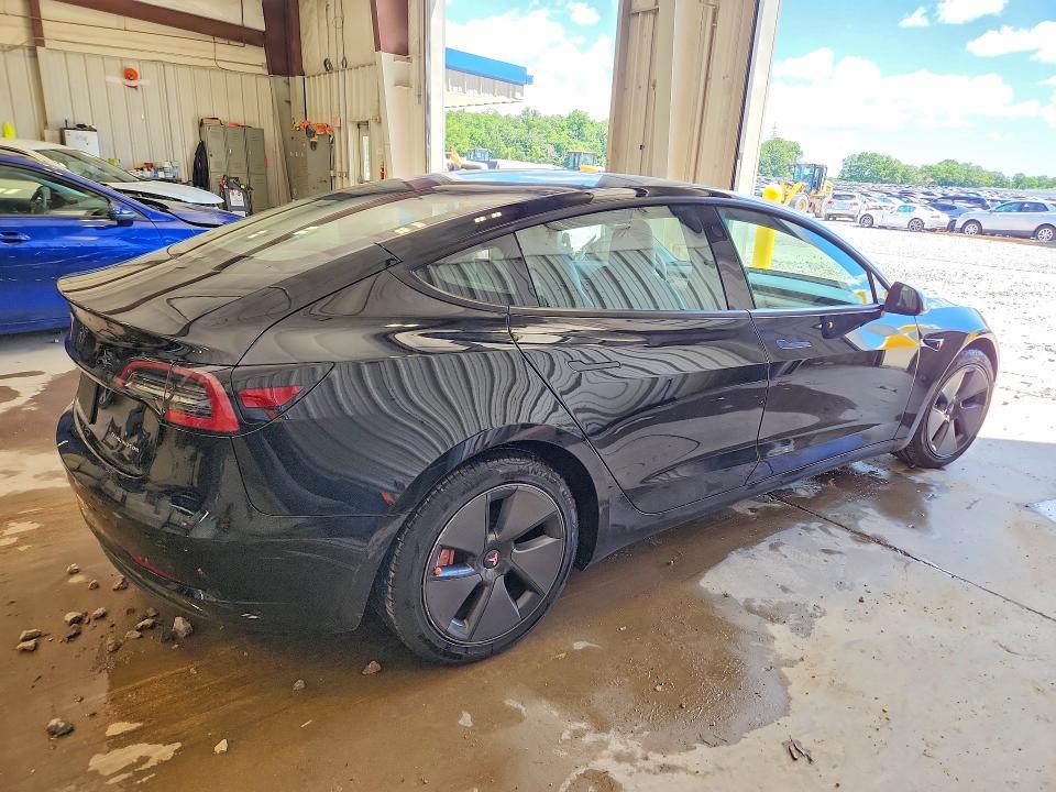 2021 Tesla Model 3 VIN 5YJ3E1EB5MF855220 COPART salvage auction — SIDE, Wi - Cert Of Title-Salvage Vehicle, sold $8,600 on 2026-07-06 (photo 3)