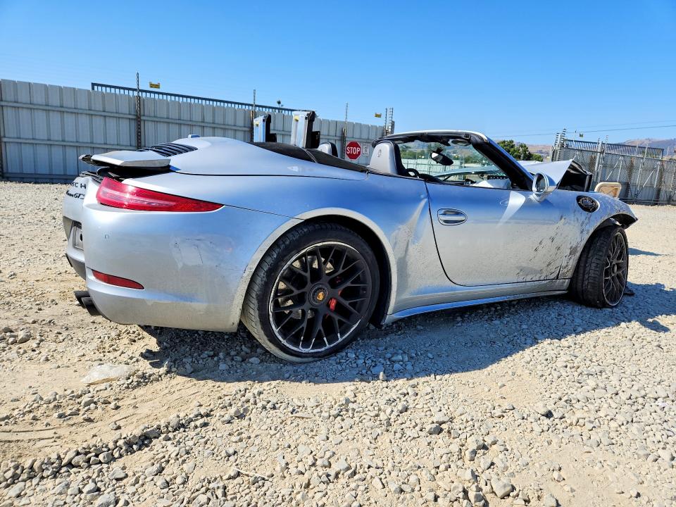 2015 Porsche 911 VIN WP0CB2A92FS154500 COPART salvage auction — FRONT END, Ca - Salvage Certificate, sold $5,700 on 2026-08-18 (photo 3)