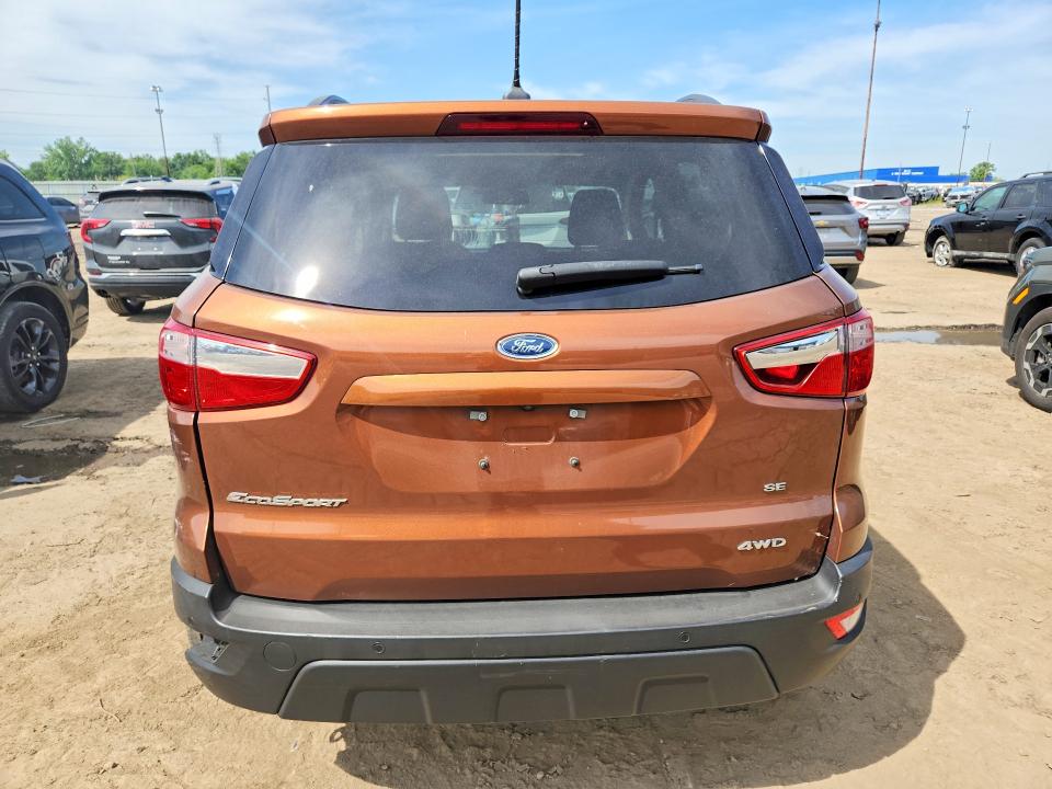 2020 Ford Ecosport VIN MAJ6S3GLXLC346779 COPART salvage auction — REAR END, MI - CERTIFICATE OF TITLE, sold $375 on 2026-07-17 (photo 6)