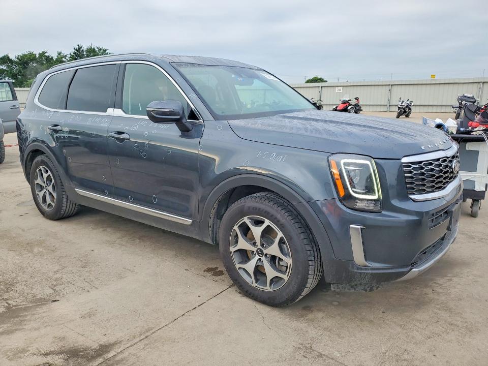2020 Kia Telluride VIN 5XYP34HC0LG017617 COPART salvage auction — HAIL, Tx - Certificate Of Title, sold $7,300 on 2026-07-09 (photo 4)