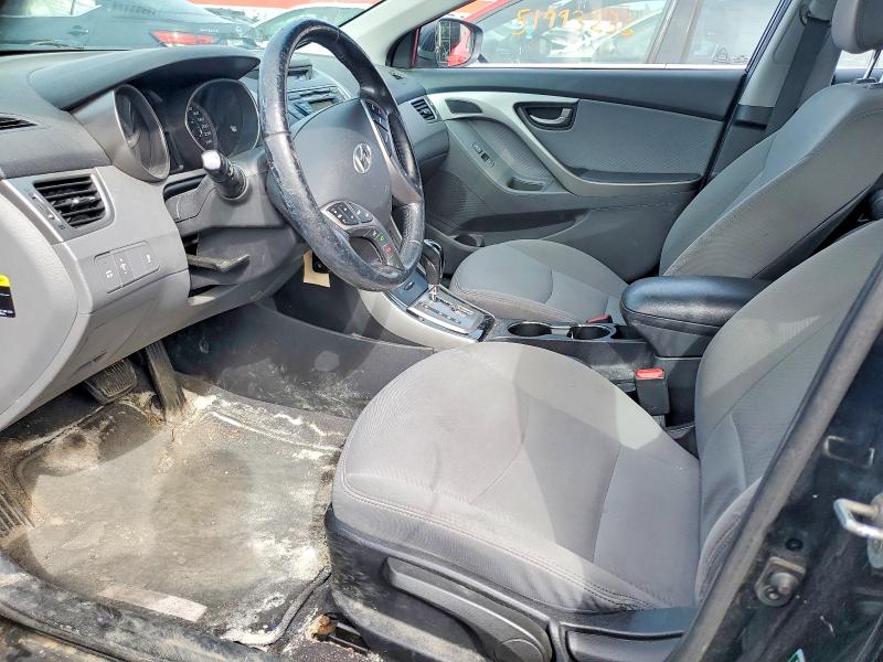 2013 Hyundai Elantra VIN 5NPDH4AEXDH187073 COPART salvage auction — FRONT END, Qc - Gravement Accidente, sold $725 on 2026-07-28 (photo 7)