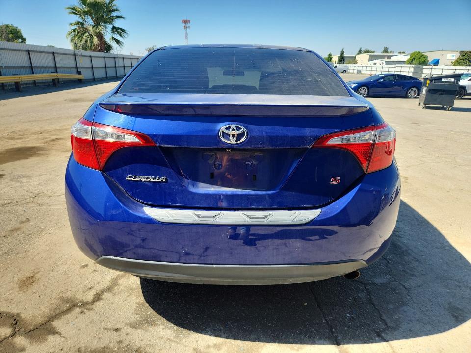 2015 Toyota Corolla VIN 5YFBURHEXFP276928 COPART salvage auction — FRONT END, CA - CERTIFICATE OF TITLE, sold $1,100 on 2026-07-28 (photo 6)