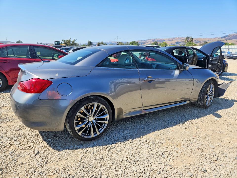 2011 Infiniti G37 VIN JN1CV6FE1BM952041 COPART salvage auction — FRONT END, CA - SALVAGE CERTIFICATE, sold $1,000 on 2026-07-28 (photo 3)
