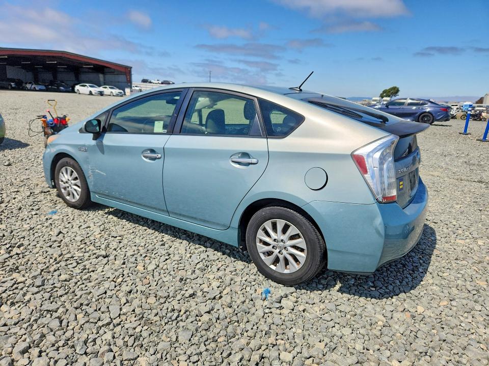 2012 Toyota Prius VIN JTDKN3DP1C3024460 COPART salvage auction — VANDALISM, Ca - Salvage Certificate, sold $4,750 on 2026-07-16 (photo 2)