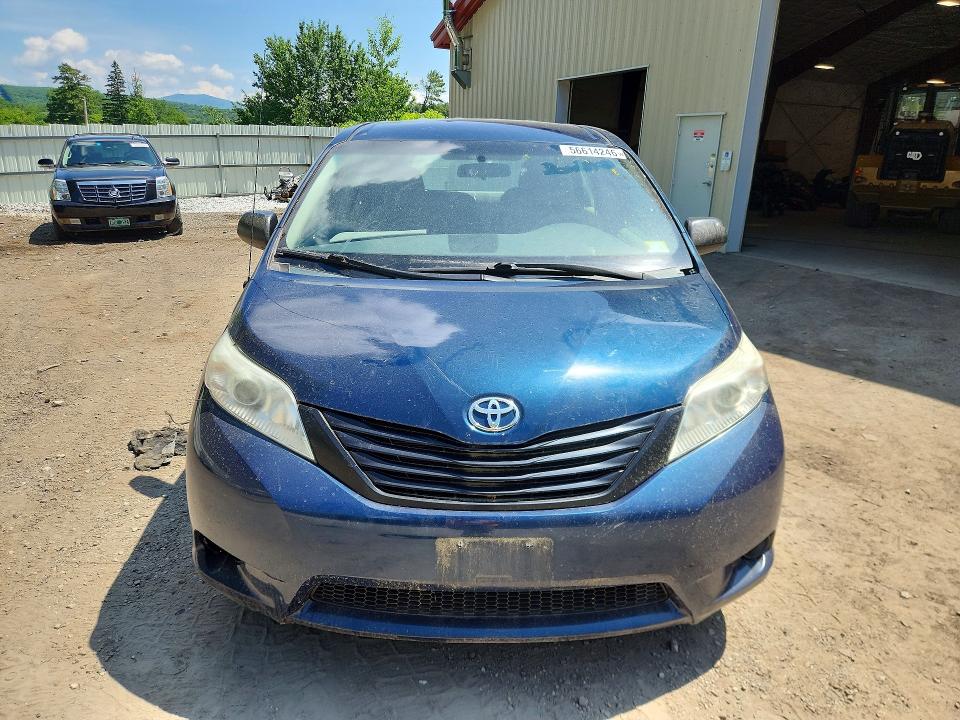 2011 Toyota Sienna VIN 5TDZK3DC0BS131128 COPART salvage auction — MECHANICAL, Vt - Certificate Of Title, sold $1,350 on 2026-07-20 (photo 5)