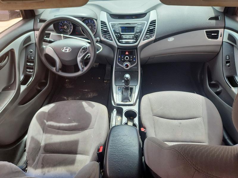 2016 Hyundai Elantra VIN 5NPDH4AE7GH750827 COPART salvage auction — FRONT END, Tx - Salvage Vehicle Title, sold $500 on 2026-07-30 (photo 8)