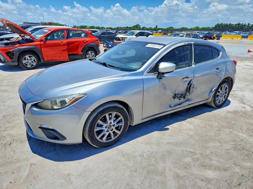 2016 Mazda 3 VIN JM1BM1K7XG1341049 COPART salvage auction — SIDE, Fl - Cert Of Title Slvg Rebuildable, sold $1,950 on 2026-07-08 (photo 1)
