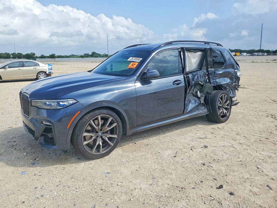 2022 BMW X7 VIN 5UXCX6C07N9M11002 COPART salvage auction — SIDE, TX - SALVAGE VEHICLE TITLE (P), sold $4,050 on 2026-07-30 (photo 1)