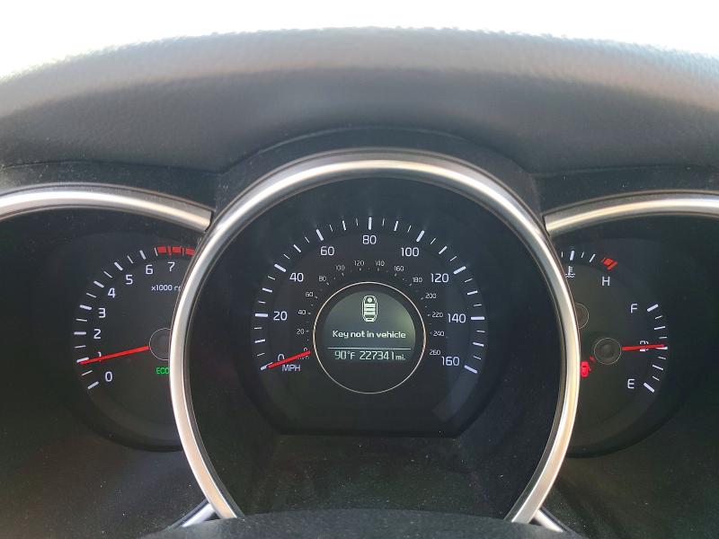 2014 Kia Optima VIN 5XXGN4A76EG301624 COPART salvage auction — FRONT END, Ca - Salvage Certificate, sold $625 on 2026-07-17 (photo 9)