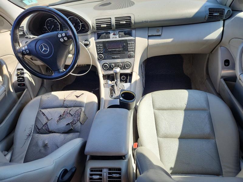 2005 Mercedes-benz C-klasse VIN WDBRF40J15F682475 COPART salvage auction — FRONT END, Ca - Salvage Certificate, sold $450 on 2026-07-16 (photo 8)