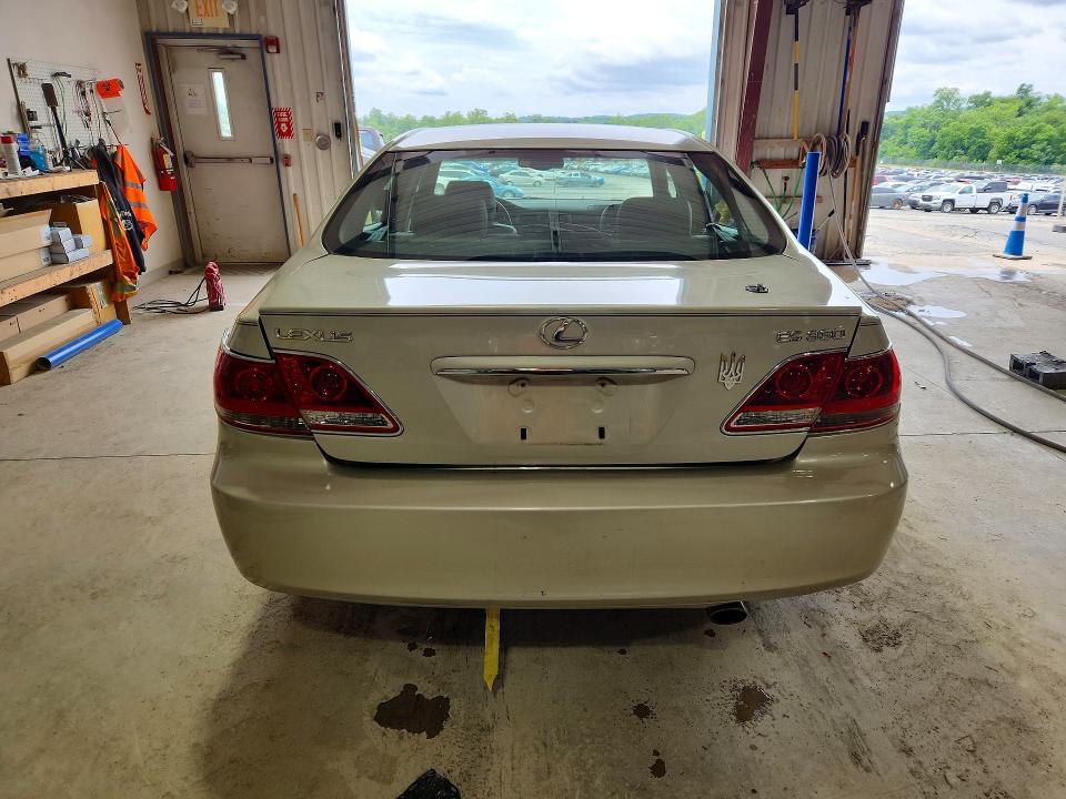 2005 Lexus ES VIN JTHBA30G755084833 COPART salvage auction — REAR END, Pa - Certificate Of Salvage, sold $600 on 2026-07-17 (photo 6)