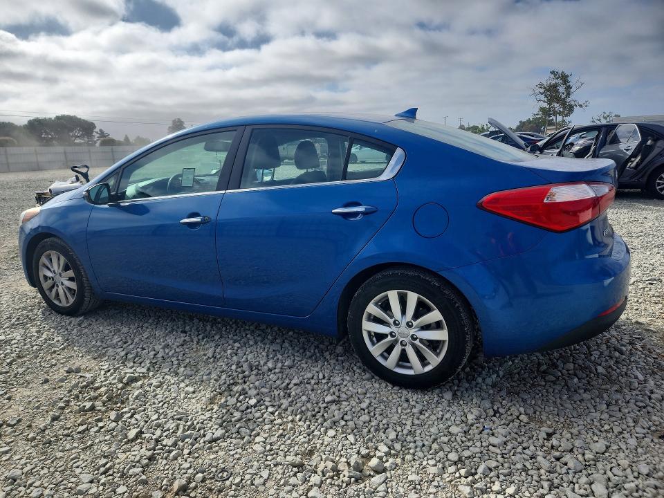 2014 Kia Forte VIN KNAFX4A85E5123124 COPART salvage auction — FRONT END, Ca - Salvage Certificate, sold $1,450 on 2026-07-21 (photo 2)