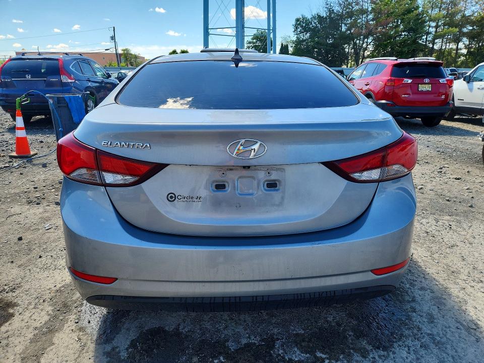 2015 Hyundai Elantra VIN KMHDH4AE9FU413060 COPART salvage auction — FRONT END, Nj - Cert Of Title-Salvage, sold $900 on 2026-07-27 (photo 6)