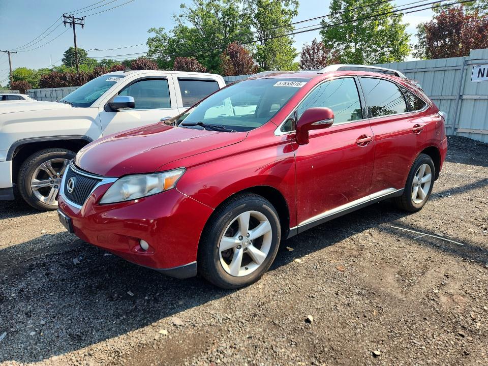 2010 Lexus Rx 350 VIN 2T2BK1BAXAC069263 — COPART salvage auction photo
